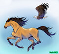 Spirit running with Eagle