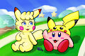 Kirby and Nika by PlaymanRGS