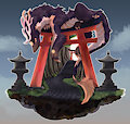 Gift: Tori gate dragon by Nakoo