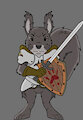 Squirrel knight by AniCrossBear