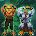 Leomon and Zudomon