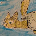 Flying Turtle-Cat by Foxoqyl