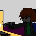 -GIF ANIMATION Chibi- Working overtime weekends by MelodyTsuki