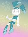XJ9 with flame hot palette but blue
