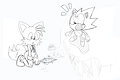 Tails meet Sonic ~ by LotsOfTinyTails