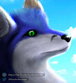 [R] - Blue Fox by ZanderTheRaccoon