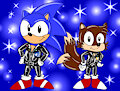 Sonic and Tails in Leather by RubberLappy