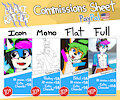 Commissions Sheet by BlakiRaiper