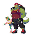 Raph and Mikey by DiMikey2000