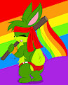 Jazz's Rainbow Flag by SeakyFoxMonster
