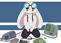 My bunny Oc Kemono by LueBunny
