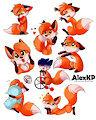Pappy the fox arts pack (redraw stickers from VK)
