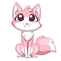 Cute pink fox
