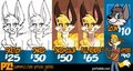 Commission Price Guide by portzebie