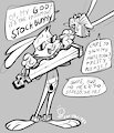The infamous stock bunny by OddJuice