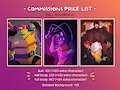 New Commissions Price List