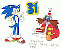 31 years of Sonic and Eggman by KatarinaTheCat18