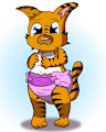 Brian, the cutest padded tiger (Raffle prize)