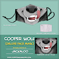Cooper Wolf Face Mask by Jackaloo by FurryDakimakura