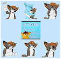 A few of the telegram stickers I had made. by TristanSilverLine