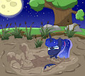 Princess Luna summer night mud bath