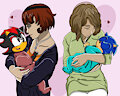 Two Mommies and their baby hedgies~