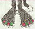 Zafiro's Christmas in July Feet