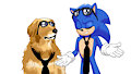 Sonic y su mascota Ozzy by AngelDeLaVerdad