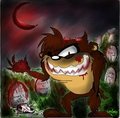 Taz's Halloween by frillyreptile