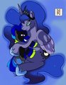 Commission: Princess Luna: Hold You Tight 