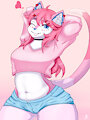 Pink Kitty Cherry by OctaviaDOS