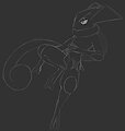 Greninja Side B Sketch by HoneyFoxCafe