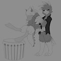 duck drums [GIF] by Miau