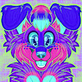 Colorful Collie Icon