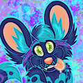 Purple Wild Dog Icon