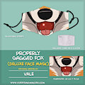 Properly Gagged Fox Mask by TheVale by FurryDakimakura