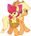 Apple Bloom and Applejack