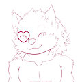 Lovur Wolf - Line Art