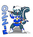 Ozzie the Blue Ranger by OzzieKitSkunk