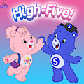 True Heart Bear and Creative Bear making a high five