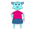 Aqua's preschool outfit.