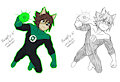 Reed John Stewart Green Lantern Sketch by RaxkiYamato
