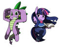 MLP: Twilight & Spike by sssonic2