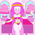 Princess Bubblegum as a Bellydancer (2 Versions)