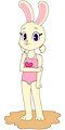 Yoghurt the rabbit, swimwear