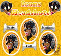 Open commissions! ICONS! by OceanTheCilophyte