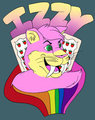 WIP Izzy Poptarts of rainbow explosion Badge