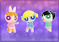 Powerpuff Girls with kawaii clothes