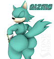 Gizmo The Wide Wolf [Request] by StoneHedgeART