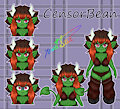 Commission - 2D Chibi Model - Censorbean